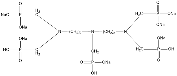 二乙烯三胺五甲叉膦酸七鈉(DTPMP·Na7)結(jié)構(gòu)式